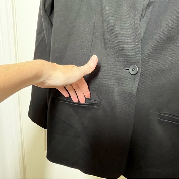 Madewell Classic Black Tribune Collarless Blazer Size 10 - Picture 5 of 11